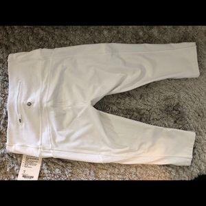 Lulu lemon white crop leggings